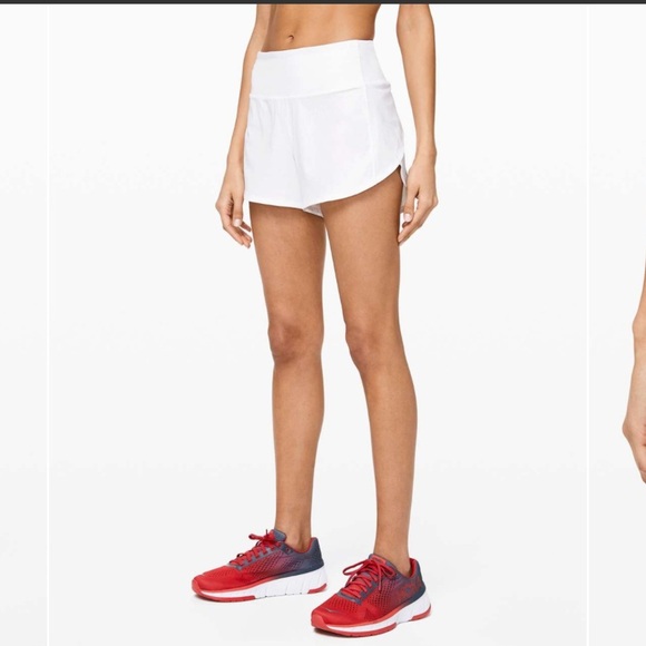Lululemon Speed Up Short Long *4" White - Picture 9 of 9